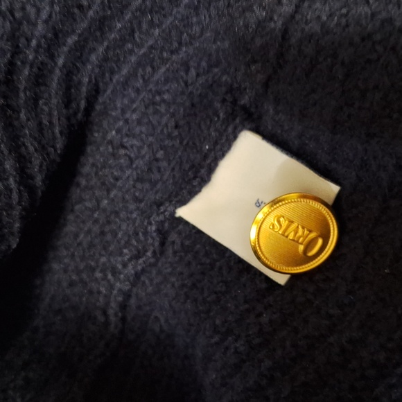 Orvis 100% Shetland wool vest - metal buttons - L - navy blue - Picture 8 of 8